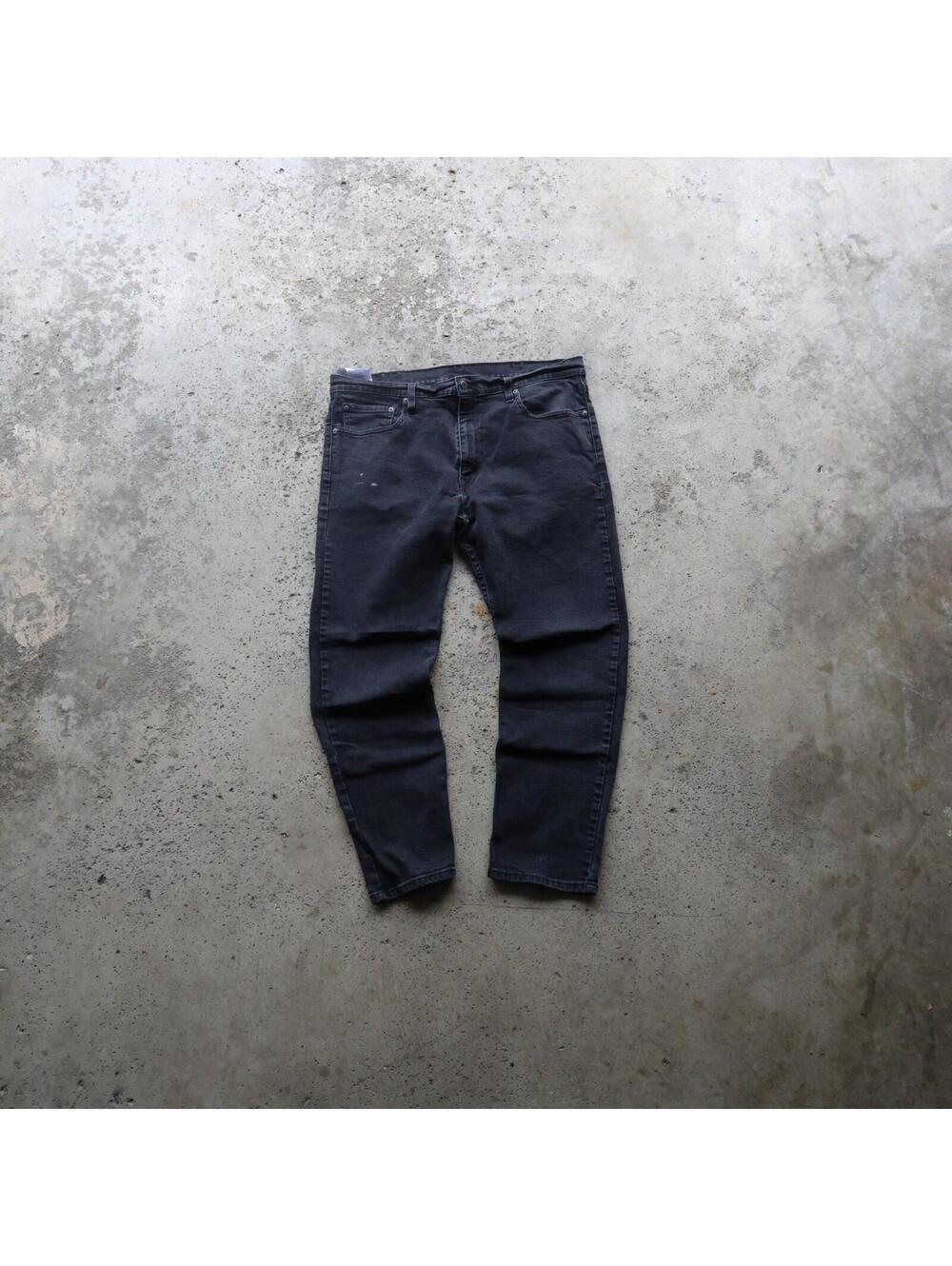 Levi’s 502 Jeans Men’s 38x30 Black Taper Stretch Denim Pants Red Tab Levi Straus
